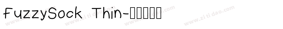 FuzzySock Thin字体转换